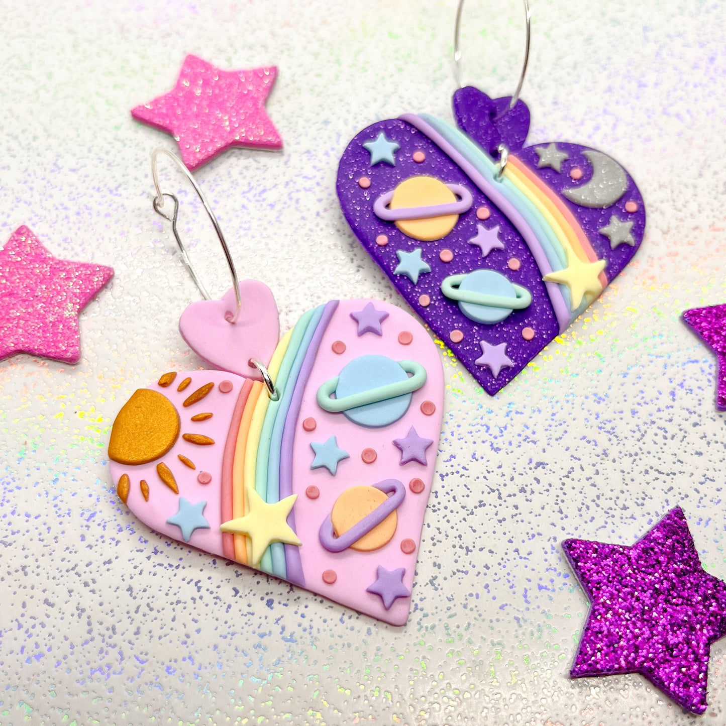 Mismatched sunrise/sunset rainbow galaxy dangles
