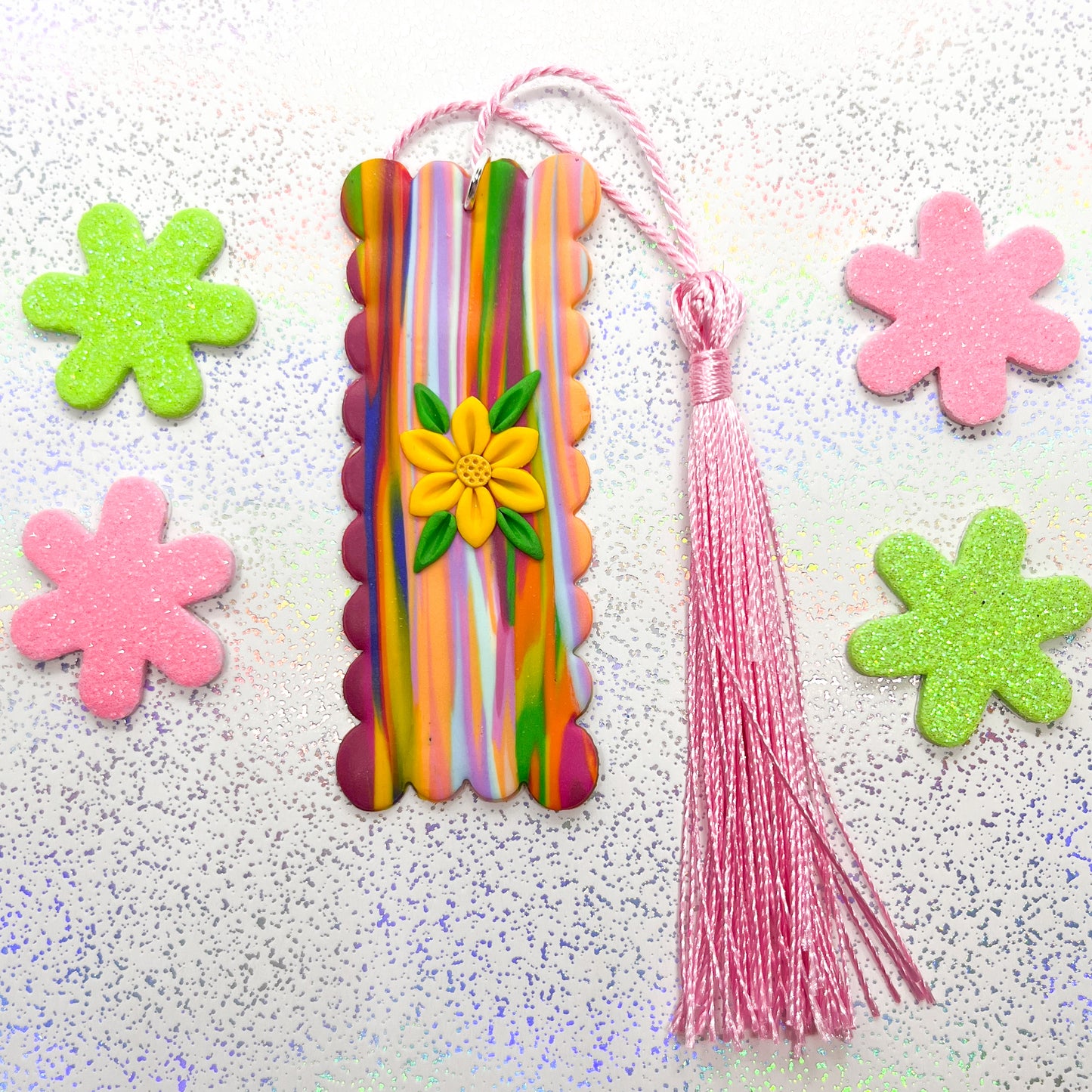 Vivid sunflower bookmark