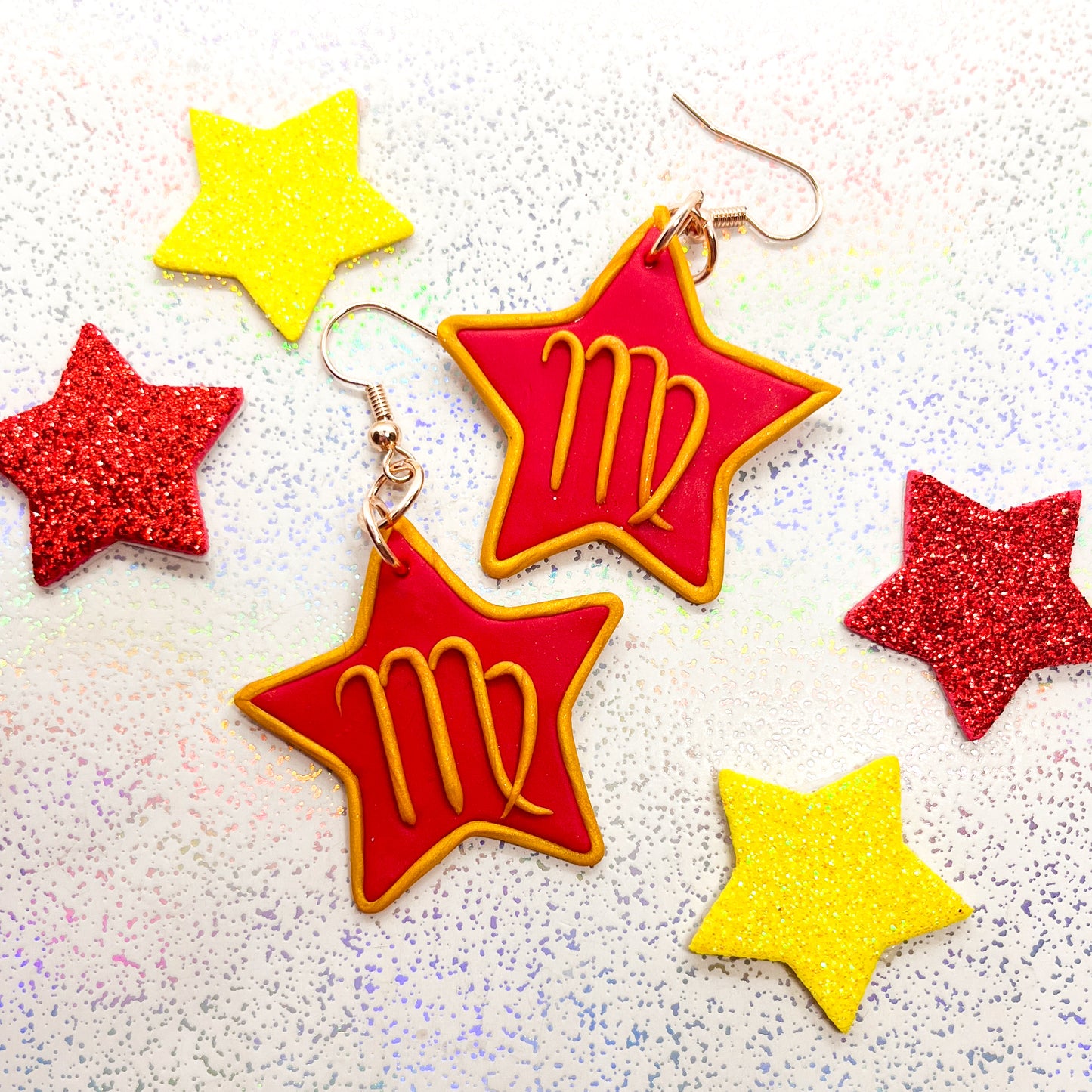 Custom single star sign astrology earrings