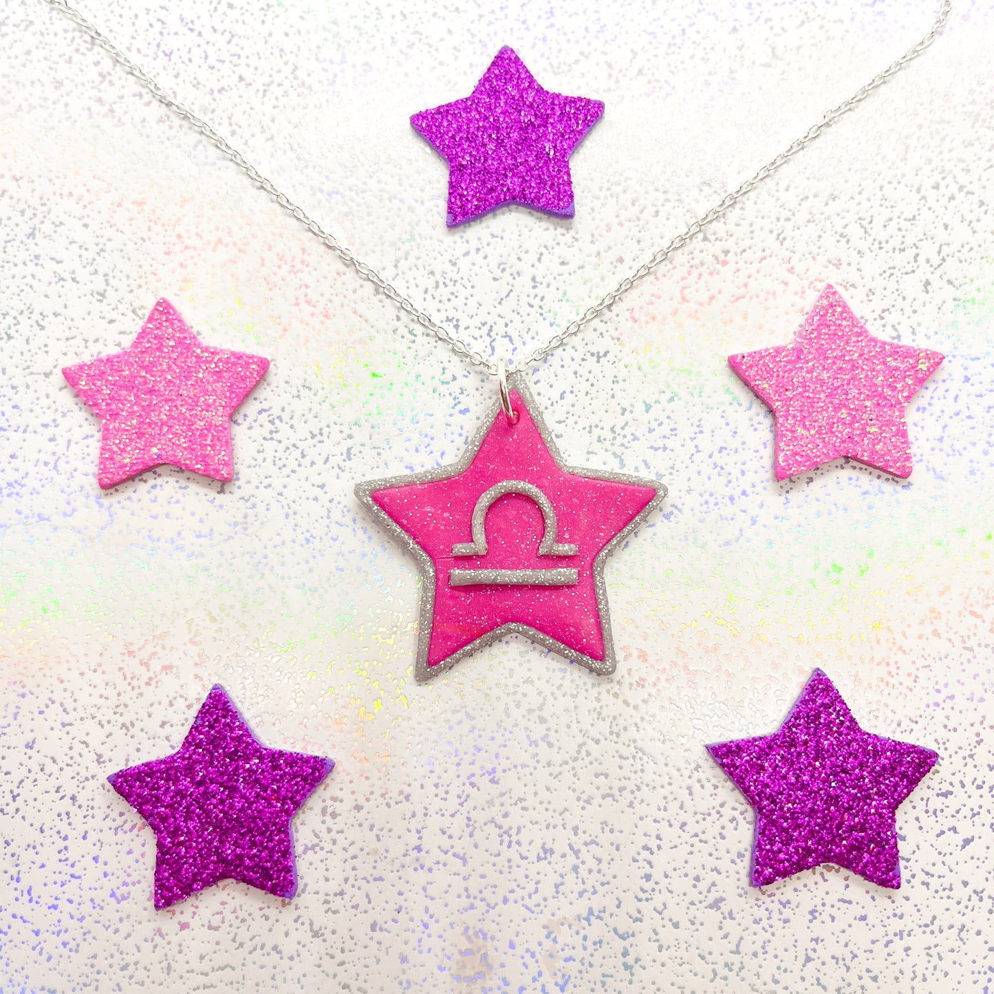 Custom single star sign astrology necklace