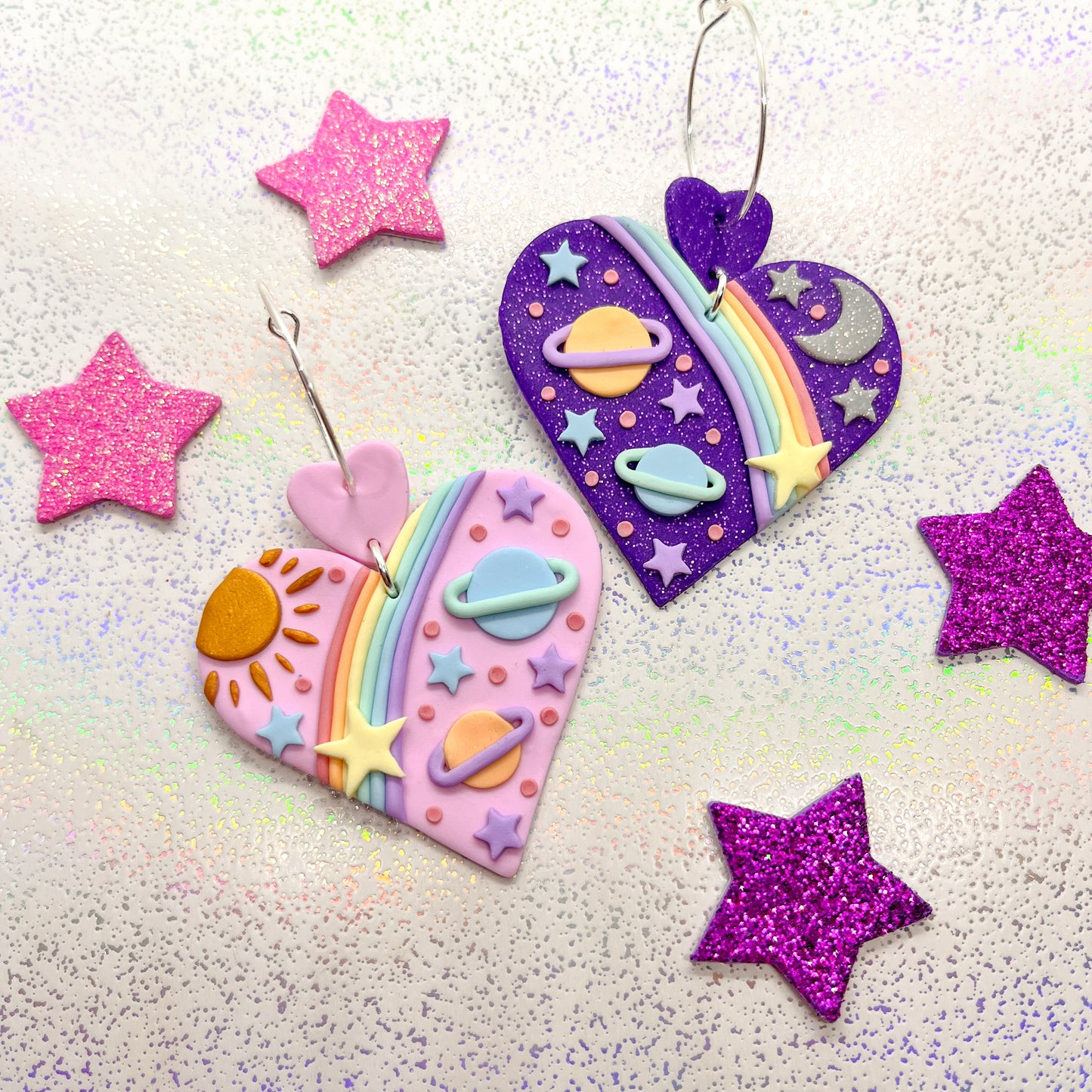 Mismatched sunrise/sunset rainbow galaxy dangles