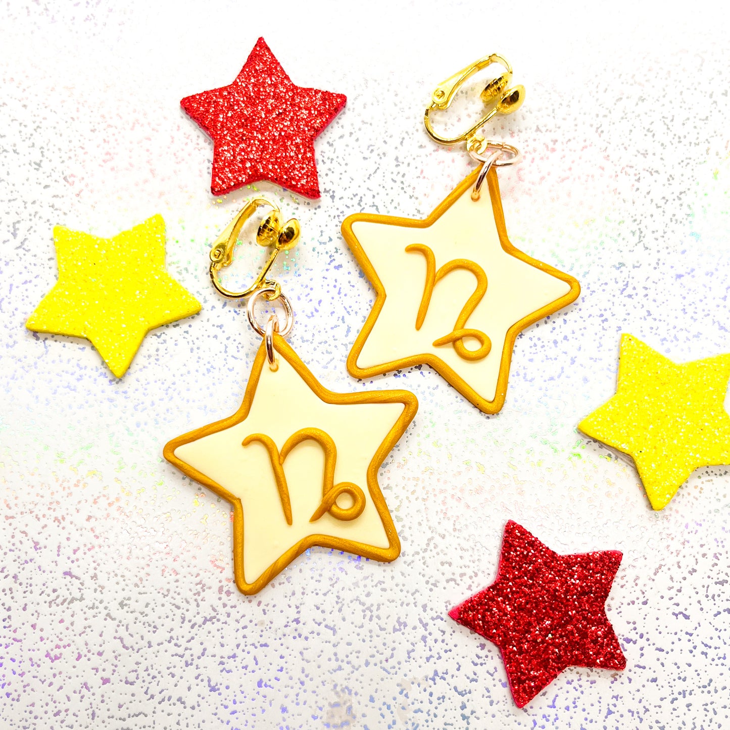 Custom single star sign astrology earrings