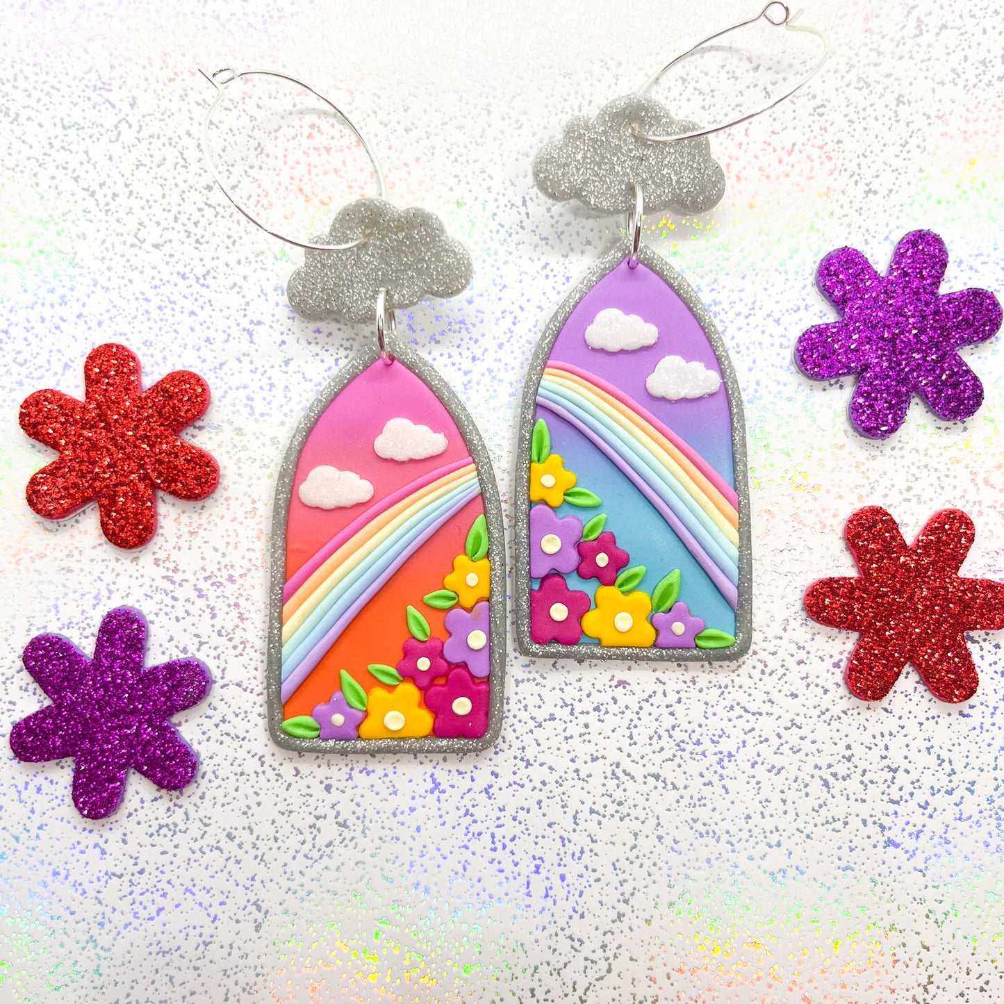 Whimsical winter window dangles